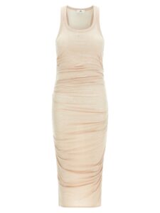 Elisabetta Franchi Logo Embroidery Dress