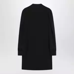 Chloé Black ruffled dress in silk blend