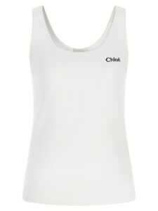 Chloé Logo Embroidery Top