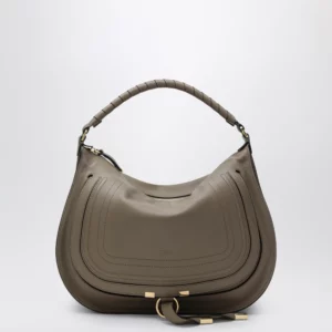 Chloé Taupe Marcie shoulder bag in leather