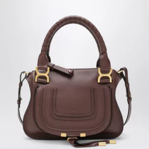 Chloé Small brown Marcie handbag in leather