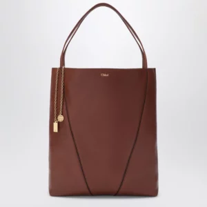 Large brown Chloé Spin Tote Bag
