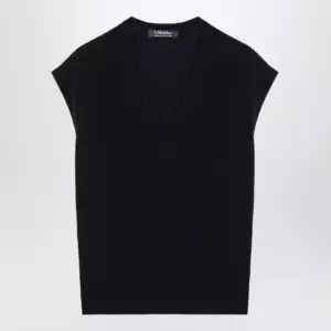 S Max Mara Navy blue wool vest