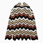 Alanui Cardigan in crochet zig zag multicolore