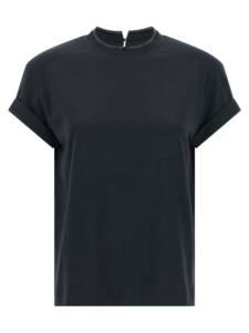 Brunello Cucinelli Shiny Collar T-shirt
