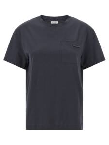 Brunello Cucinelli Shiny Tab T-shirt