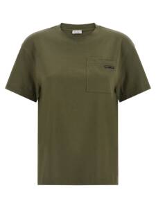 Brunello Cucinelli Shiny Tab T-shirt