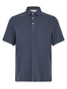 Brunello Cucinelli Double Layer Polo Shirt