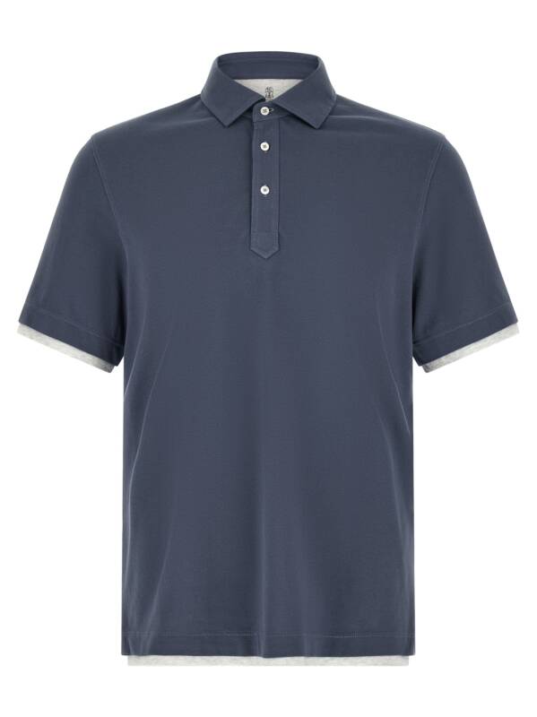 ME8543966CBL48_01_M_2026-05-12T07-31-34.886Z Brunello Cucinelli Double Layer Polo Shirt