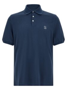 Brunello Cucinelli Logo Piqué Polo Shirt