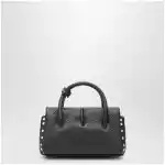 Zanellato Dotta Baby black grained leather bag