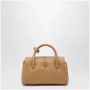 Zanellato Dotta Baby amaretto grained leather bag