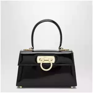 Ferragamo Black Iconic Top Handle bag