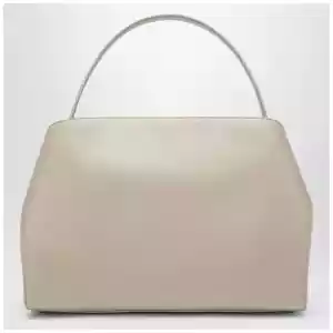 Ferragamo Ivory and ochre leather Hug Soft L handbag