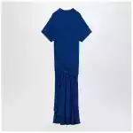 Ferragamo Long blue dress with draping
