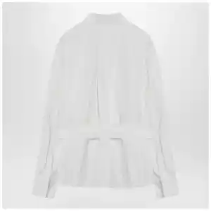 Ferragamo White belted shirt in cotton blend