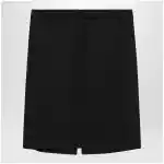 Ferragamo Black wool and mohair skirt