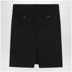Ferragamo Black wool and mohair skirt