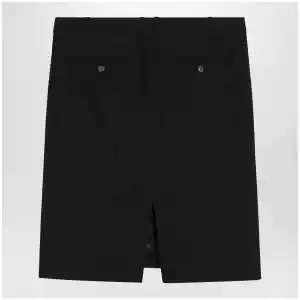 Ferragamo Black wool and mohair skirt