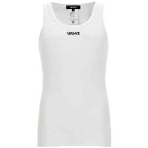 Versace Logo Embroidery Tank Top
