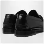 Versace Black leather Medusa 95 loafers