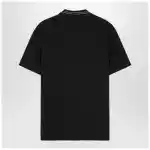 Versace Black polo shirt with Medusa embroidery