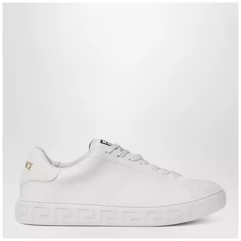 Versace White Greca nylon Sneakers