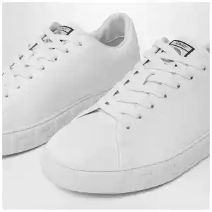 Versace White Greca nylon Sneakers