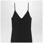 Versace Black knitted midi dress