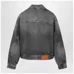 Versace Grey denim blouson jacket