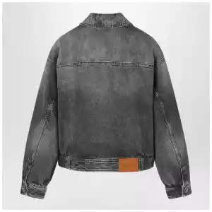 Versace Grey denim blouson jacket