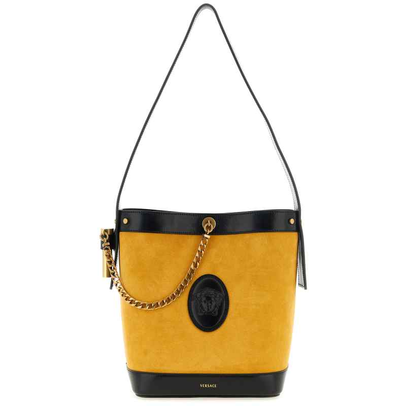 Versace Pivot Small Bucket Bag