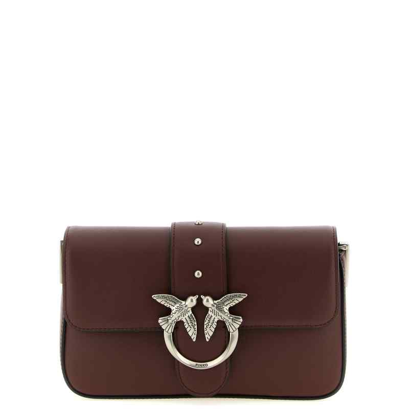 Pinko Mini Love Slouchy Shoulder Bag