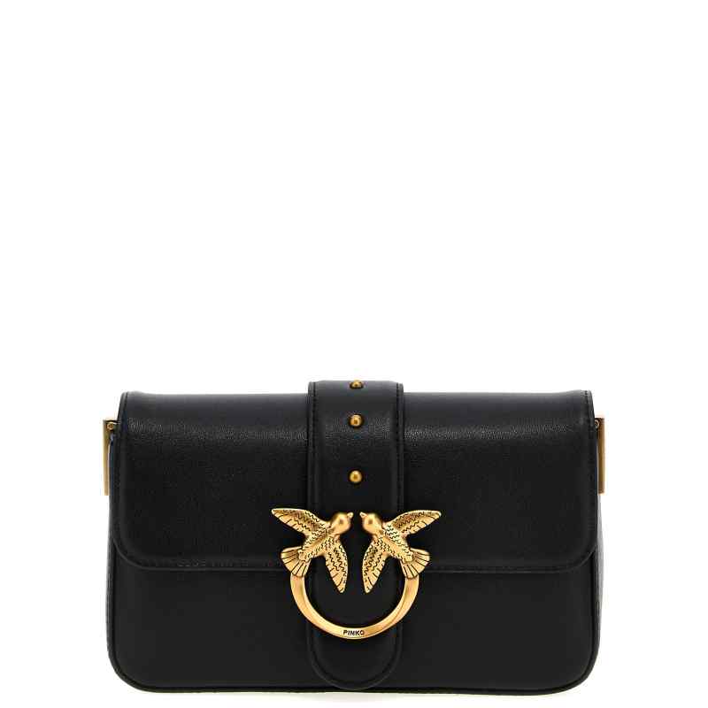 Pinko Mini Love Slouchy Shoulder Bag
