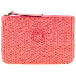 Pinko Raffia Clutch