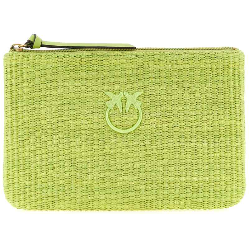Pinko Raffia Clutch