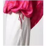 Dries Van Noten Crossed Shirt with Fuchsia Print