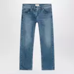 The Row Fima low-rise straight-leg cotton jeans in indigo