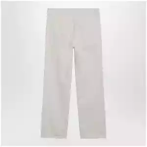 The Row Fargo jeans in lightly distressed cotton denim, ecru