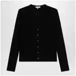 The Row Black cotton cardigan