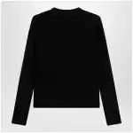 The Row Black cotton cardigan