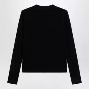 The Row Black cotton cardigan