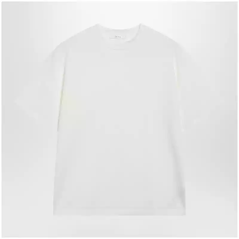 10989K758_S_THERO-WHT.x The Row Estavo oversized linen jersey T-shirt in white