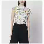 Vivienne Westwood Hebo asymmetric T-shirt with Wonderland print
