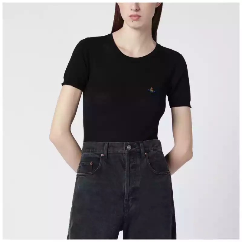 Vivienne Westwood Bea black cotton top