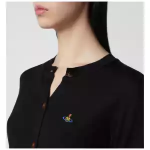 Vivienne Westwood Black cropped wool and silk cardigan