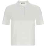 Tory Burch Pointelle Viscose Polo Shirt