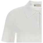 Tory Burch Pointelle Viscose Polo Shirt