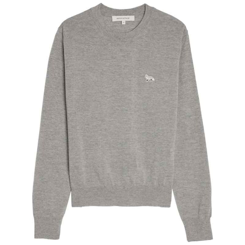 190047977-ss25-maisonkitsunemain-mw00816kt1036h131 Maison Kitsuné Maison Kitsune Baby Fox Patch Regular Jumper
