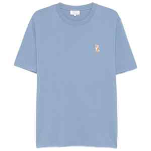 Maison Kitsuné Standing Fox-embroidered cotton T-shirt